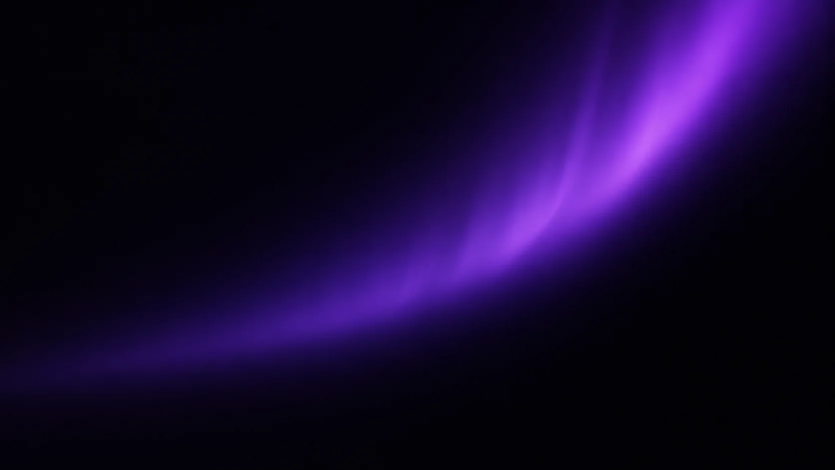 A violet aurora banding softly across a dark field