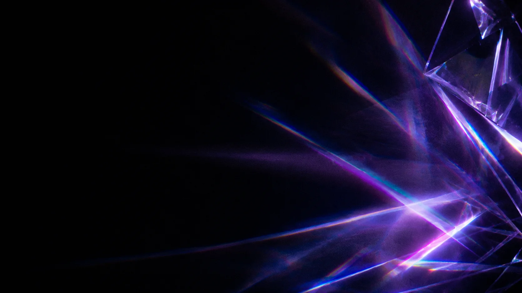 Light refracting through a prism into separated bands
